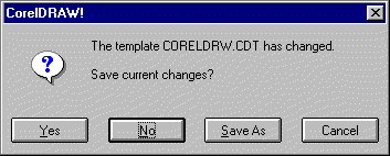 Save CORELDRW.CDT?